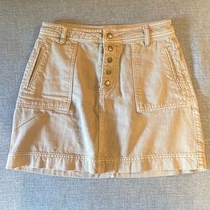 tan corduroy free people skirt